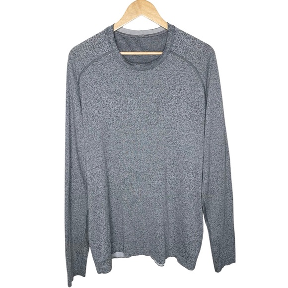 lululemon Men’s Metal Vent Tech Long Sleeve Black White XL - Picture 5 of 15